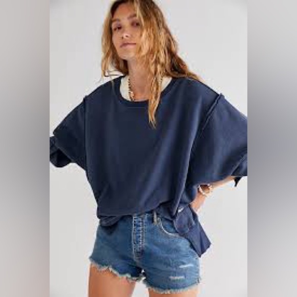 We the Free Camden Sweatshirt in Navy